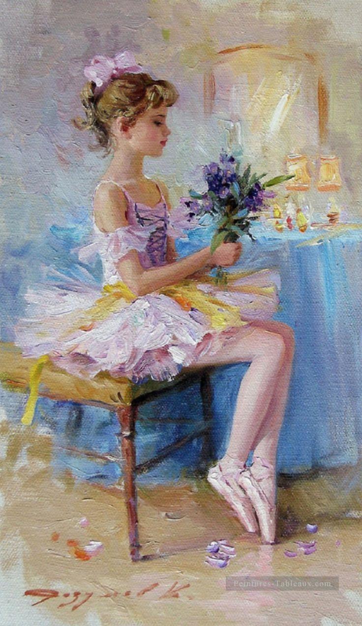 Pretty Woman KR 018 Little Ballet Dancer Peintures à l'huile